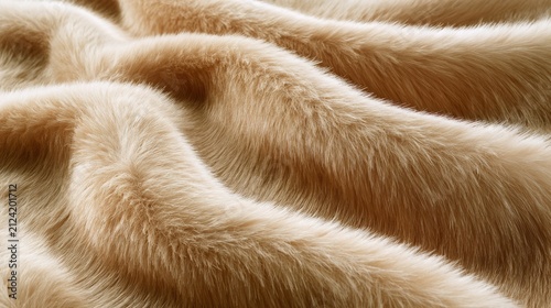 Close Up Brown Fur Texture Pattern with Soft Fluffy Hair Detail, Natural Mammal Coat Surface Abstract Macro Background for Nature and Fashion Design