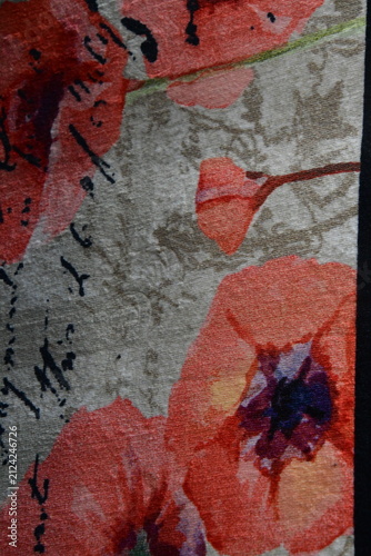Grunge background with flowers
