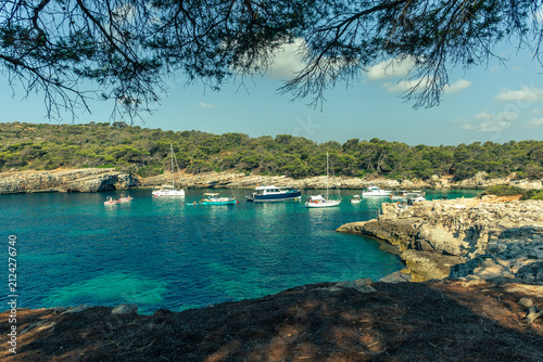 Playas en la isla de Menorca