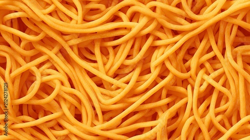 Noodles create an abstract textured background.