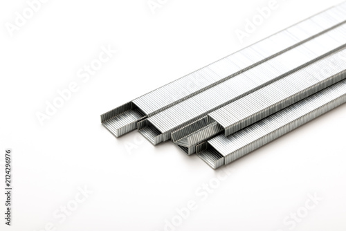Принти на полотні Furniture staples for upholstery, isolated on a white background