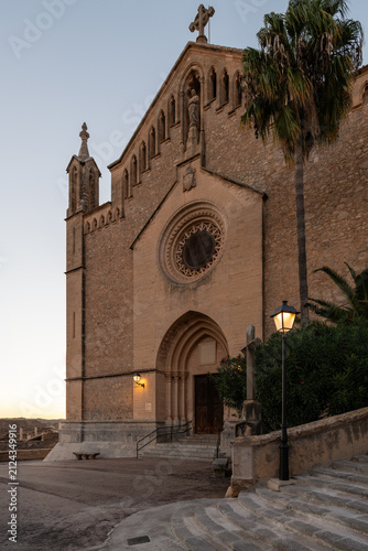 Old fortress and monastery Santuari de Sant Salvador on Mallorca