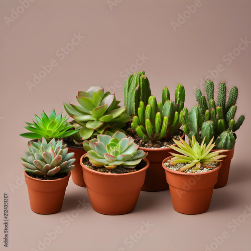 Of potted succulent plants ...