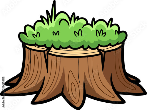 vector illustration of a cartoon cactus