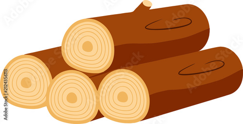 stack of wooden logs