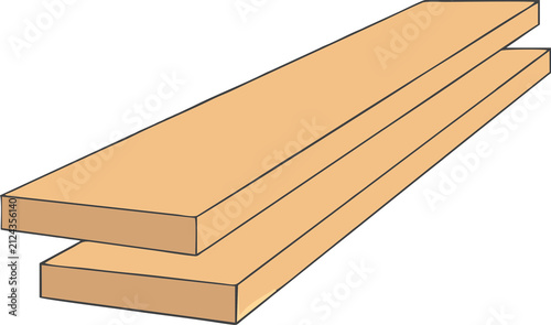 illustration of a wooden ruler