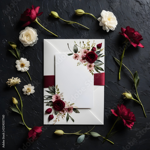 Elegant wedding invitation ...