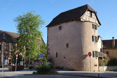 Принти на полотні Gebäude in Obernai, Elsass