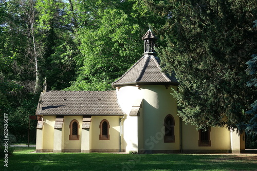 Принти на полотні Gebäude im Parc Municipal de Hell in Obernai