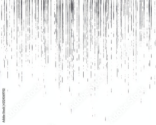 Abstract vertical lines pattern with varying density isolated on white background
