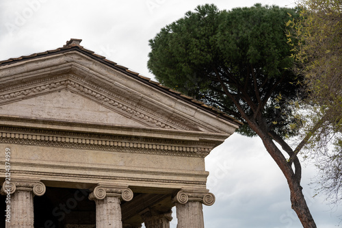 Canvas Print Architectural history in details of ruins, old buildings, walls, amfitheatres, a