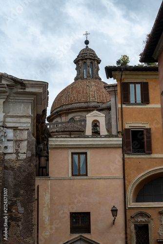 Fotografie Architectural history in details of ruins, old buildings, walls, amfitheatres, a