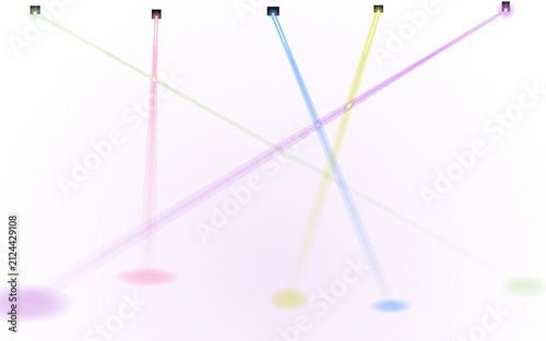 Abstract background with colorful light beams projection abstract projection spotlight colorful