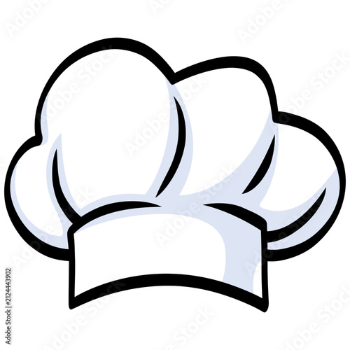 Chef Hat Cartoon Illustration Icon Vector
