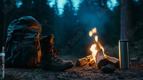 Cozy Campsite Sunset