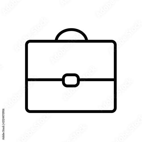 briefcase line icon vector
