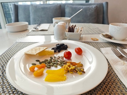 breakfast on the table