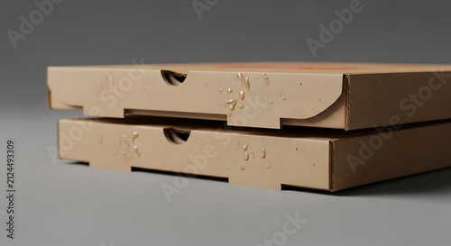 Close-up view of a wooden table with metal legs.