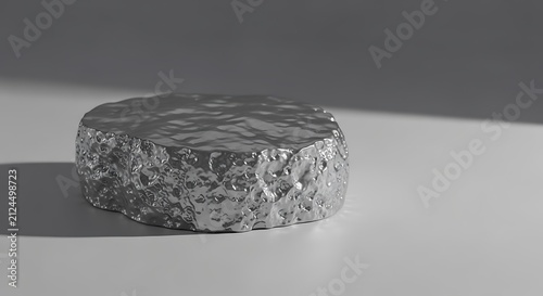 Aged cheese on white surface.