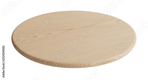 Round beige woven coaster made of natural jute rope isolated on transparent background