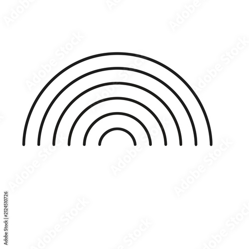 Abstract Rainbow Arc Lines