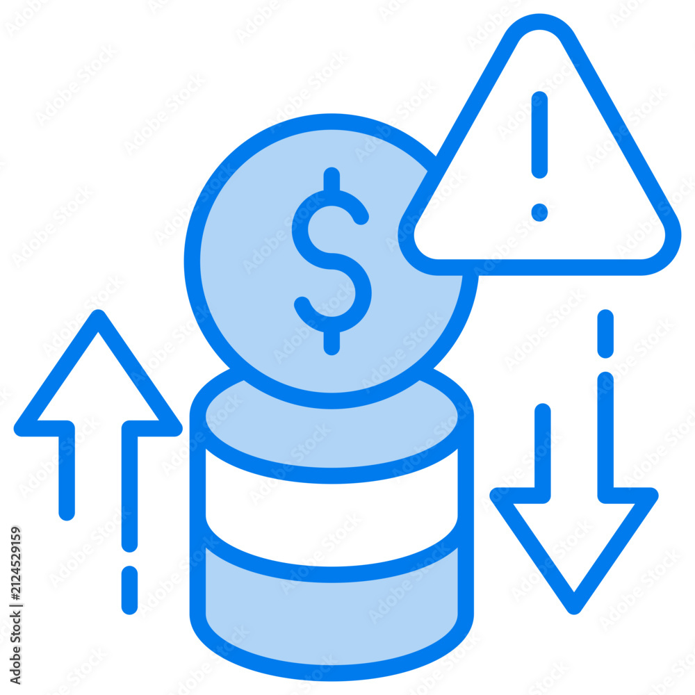 Obraz premium Financial Risk Icon