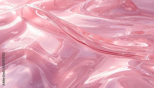 Liquid Glass Surface Macro Detail with Smooth Transparency and Soft Reflection Premium Abstract Background