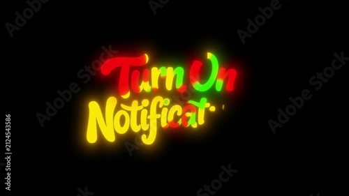 Liquid Glowing Turn On Notifications Animation On Alpha