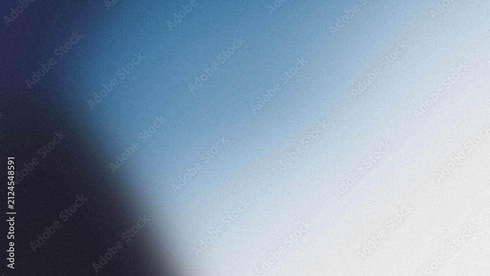 Fototapeta premium Blue and white gradient blur background with soft glow and grain texture, modern abstract header banner design