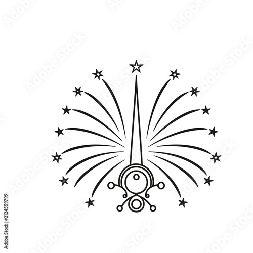 Abstract Starburst and Geometric Design