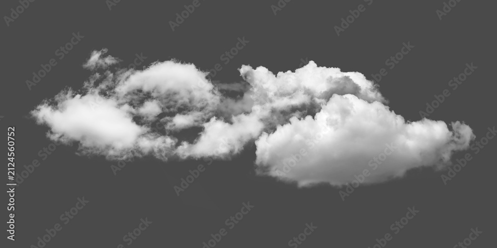 Obraz premium Clouds isolated on transparent background