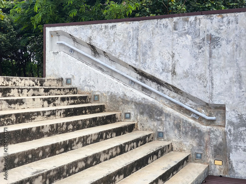 Concrete Staircase With Integrated Wall Lighting