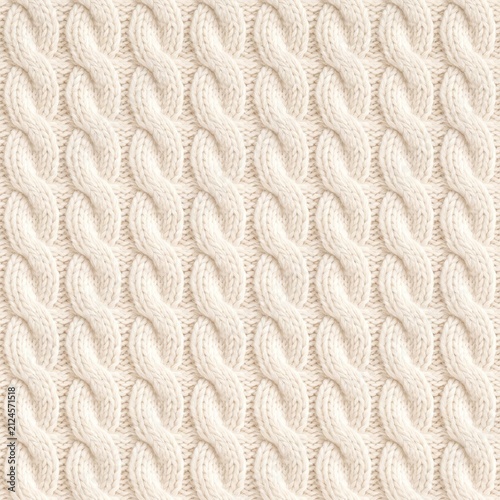 Cream Cable Knit Texture with Soft Natural Lighting for Cozy Backgrounds