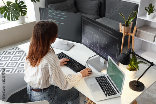 Female software developer c...