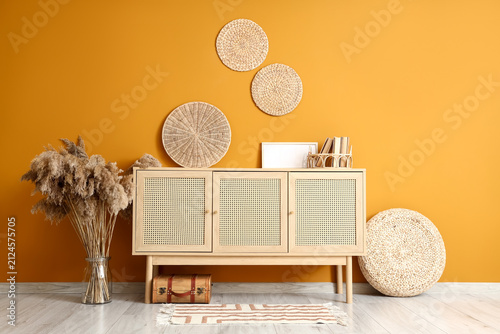 Interior of stylish room wi...