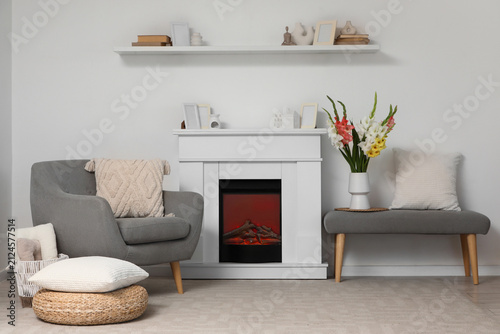 Interior of living room wit...