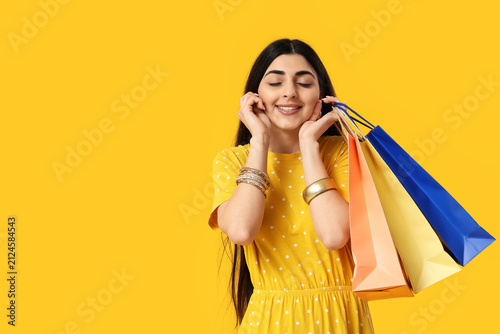 Beautiful young happy India...
