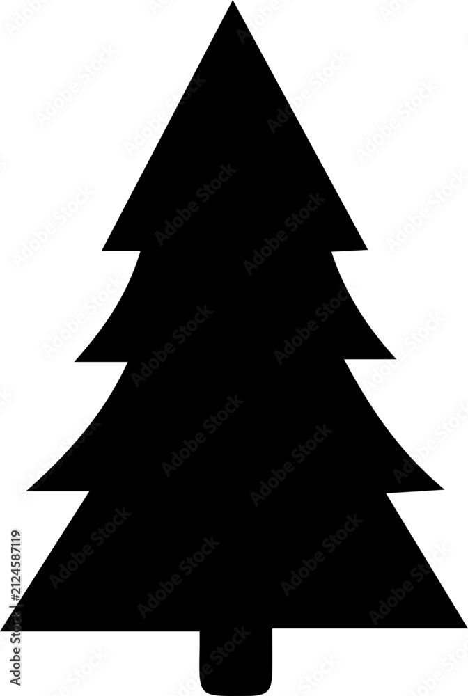 Obraz premium christmas tree vector illustration
