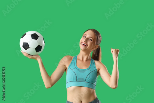 Happy beautiful young sport...