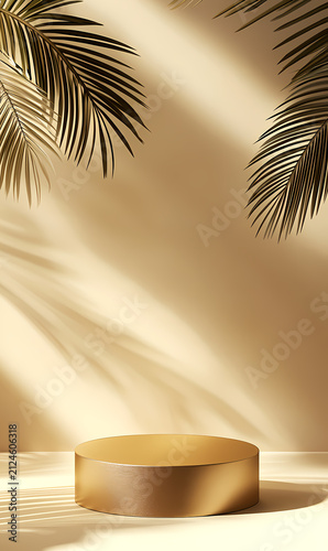 Golden Podium with Tropical Shadow