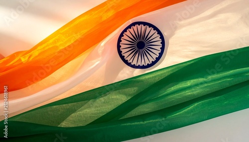 India National Flag with Ashoka Chakra