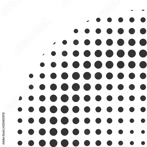 Abstract Halftone Design Elements