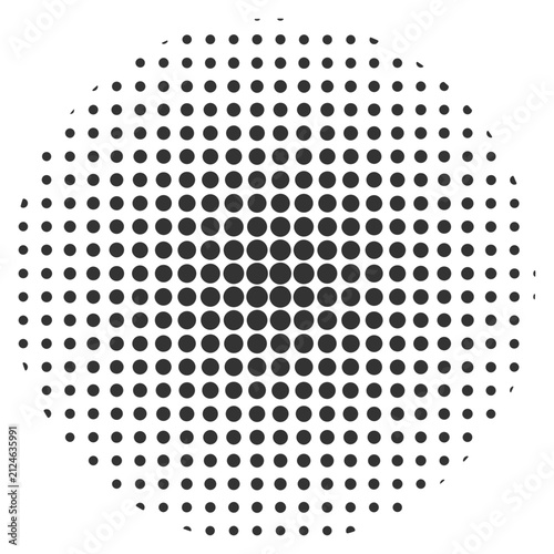 Abstract Halftone Design Elements