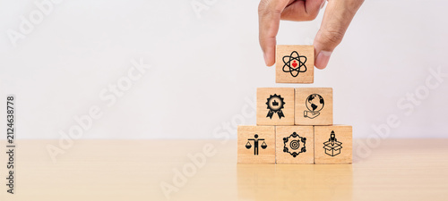 Fotografie Core values, corporate values concept