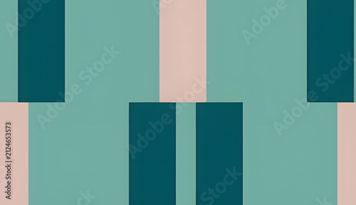 Cuadro en lienzo Minimalist abstract shapes with soothing hues