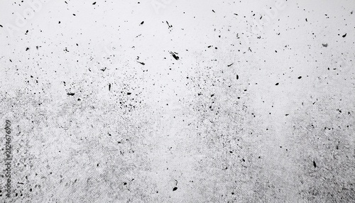 Subtle Distressed Surface With A Uniform Scattering Of Fine Black Particles Against A Pristine White Field