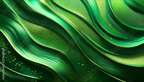 Abstract Green Glittering Background And Texture