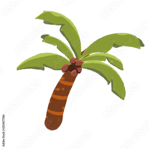 Palm Tree Doodle Illustration