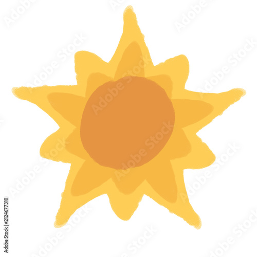 Cute Sun Doodle Illustration