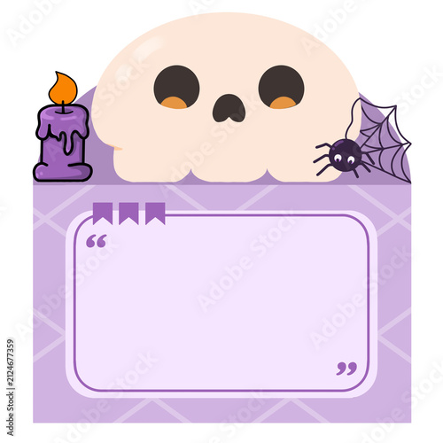 Skull Sticky Note